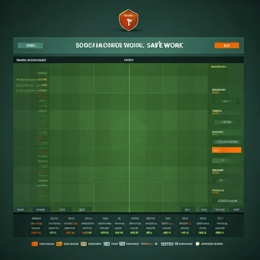 Digital data visualization of soccer match statistics
